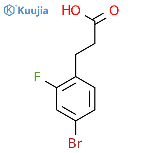 3-(4-Bromo-2-fluorophenyl)propanoic acid structure