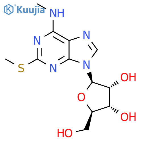 2-Methylthio-N6-methyladenosine structure
