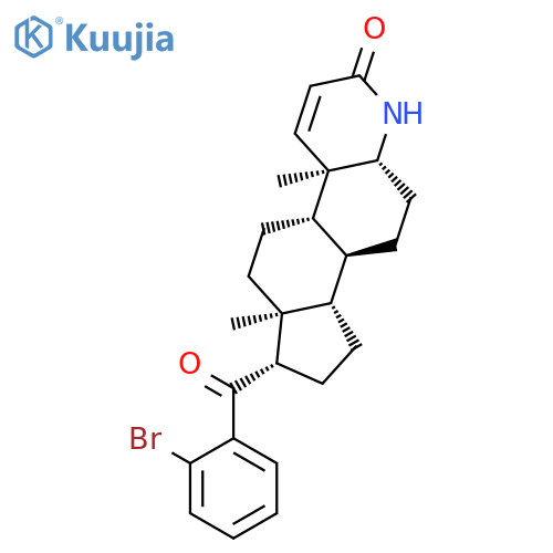 4-Azaandrost-1-en-3-one, 17-(2-bromobenzoyl)-, (5a,17b)- structure