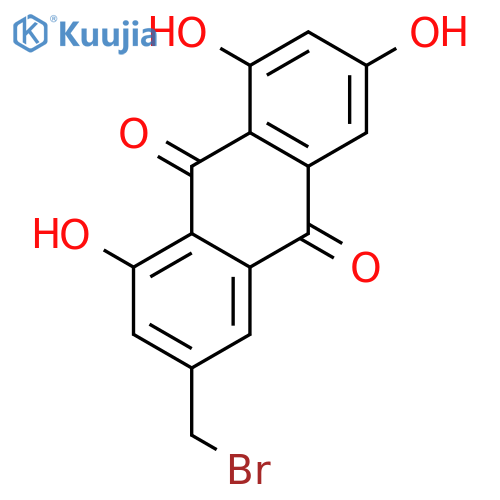 9,10-Anthracenedione, 3-(bromomethyl)-1,6,8-trihydroxy- structure