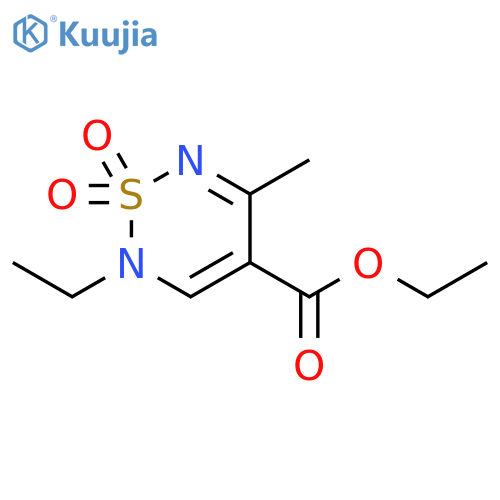 ethyl 2-ethyl-5-methyl-1,1-dioxo-2H-1lambda6,2,6-thiadiazine-4-carboxylate structure