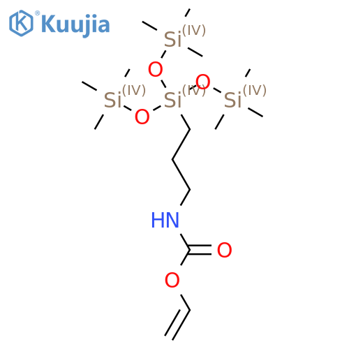 3-(Tris(trimethylsiloxy)silyl)propyl vinyl carbamate structure