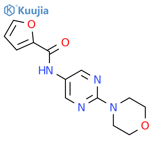 N-2-(morpholin-4-yl)pyrimidin-5-ylfuran-2-carboxamide structure
