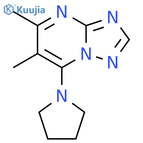 1-{5,6-dimethyl-[1,2,4]triazolo[1,5-a]pyrimidin-7-yl}pyrrolidine structure