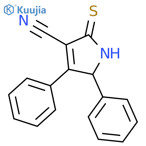 1H-Pyrrole-3-carbonitrile, 2,5-dihydro-4,5-diphenyl-2-thioxo- structure