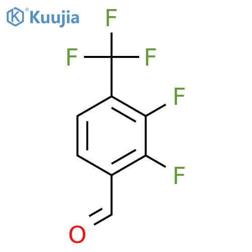 2,3-Difluoro-4-(trifluoromethyl)benzaldehyde structure