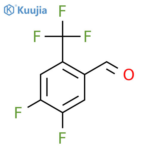 4,5-Difluoro-2-(trifluoromethyl)benzaldehyde structure