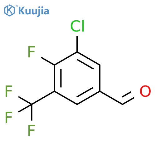 3-Chloro-4-fluoro-5-(trifluoromethyl)benzaldehyde structure