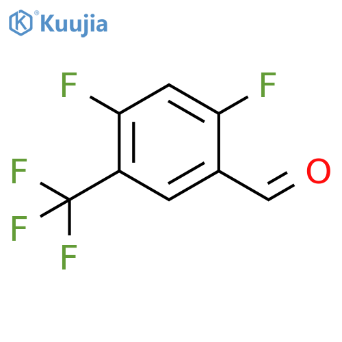 2,4-Difluoro-5-(trifluoromethyl)benzaldehyde structure
