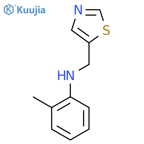 2-methyl-N-(1,3-thiazol-5-yl)methylaniline structure
