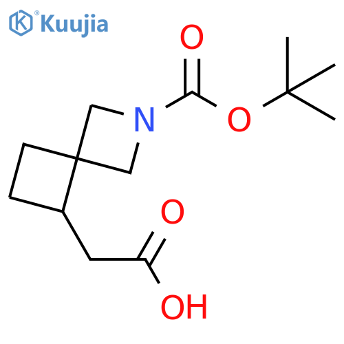 2-(2-tert-butoxycarbonyl-2-azaspiro[3.3]heptan-7-yl)acetic acid structure