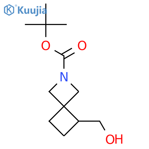 tert-butyl 5-(hydroxymethyl)-2-azaspiro3.3heptane-2-carboxylate structure
