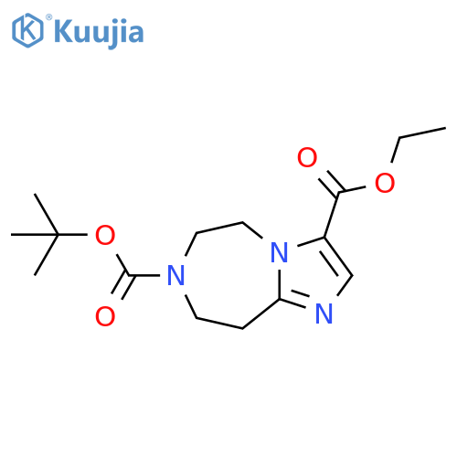 7-Tert-Butyl 3-Ethyl 8,9-Dihydro-5H-Imidazo1,2-D1,4Diazepine-3,7(6H)-Dicarboxylate structure