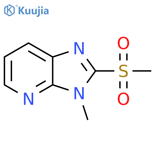 2-Methanesulfonyl-3-Methyl-3H-Imidazo[4,5-B]Pyridine structure