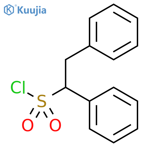 Benzeneethanesulfonyl chloride, α-phenyl- structure