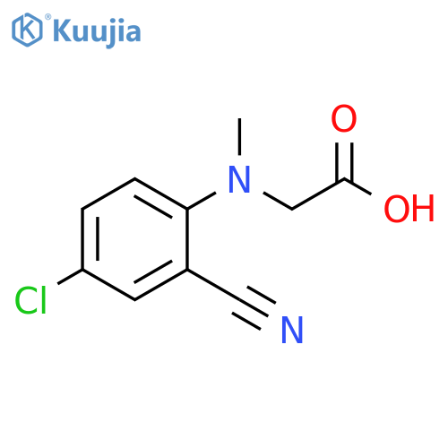 2-(4-chloro-2-cyanophenyl)(methyl)aminoacetic acid structure