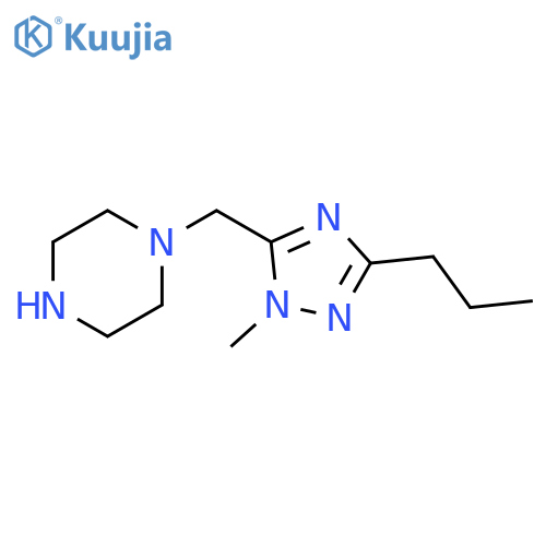 1-(1-methyl-3-propyl-1H-1,2,4-triazol-5-yl)methylpiperazine structure