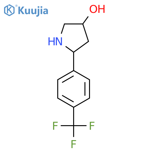 5-4-(trifluoromethyl)phenylpyrrolidin-3-ol structure