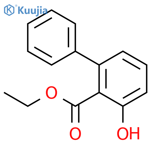 [1,1'-Biphenyl]-2-carboxylic acid, 3-hydroxy-, ethyl ester structure
