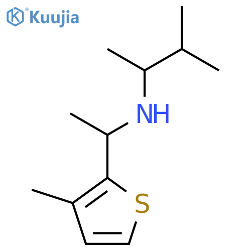 (3-methylbutan-2-yl)1-(3-methylthiophen-2-yl)ethylamine structure
