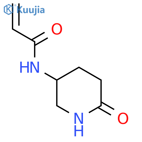 N-(6-oxopiperidin-3-yl)prop-2-enamide structure