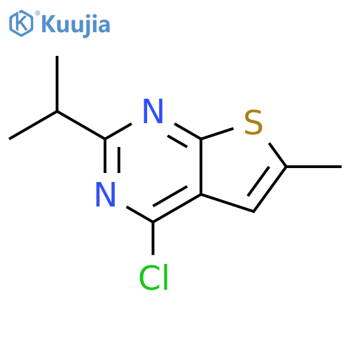 4-Chloro-6-methyl-2-(1-methylethyl)thieno[2,3-d]pyrimidine structure
