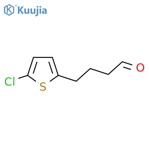 4-(5-chlorothiophen-2-yl)butanal structure