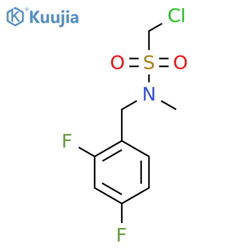 1-Chloro-n-(2,4-difluorobenzyl)-n-methylmethanesulfonamide structure