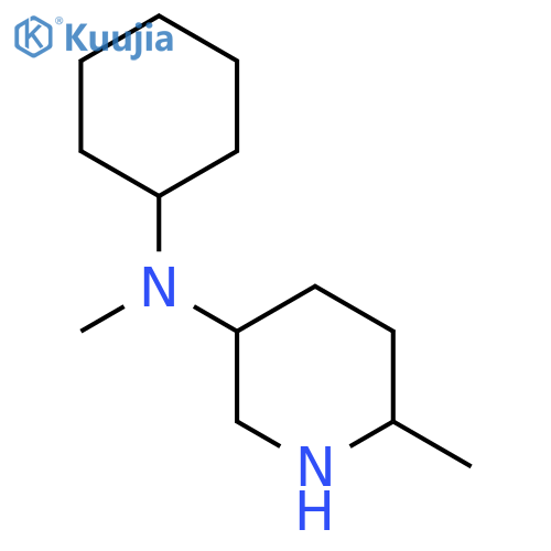 N-cyclohexyl-N,6-dimethylpiperidin-3-amine structure