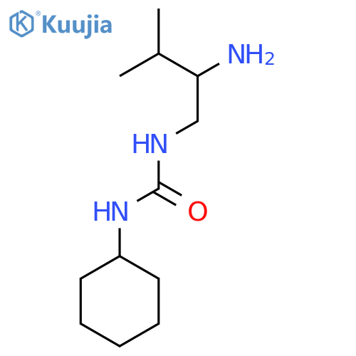 3-(2-amino-3-methylbutyl)-1-cyclohexylurea structure