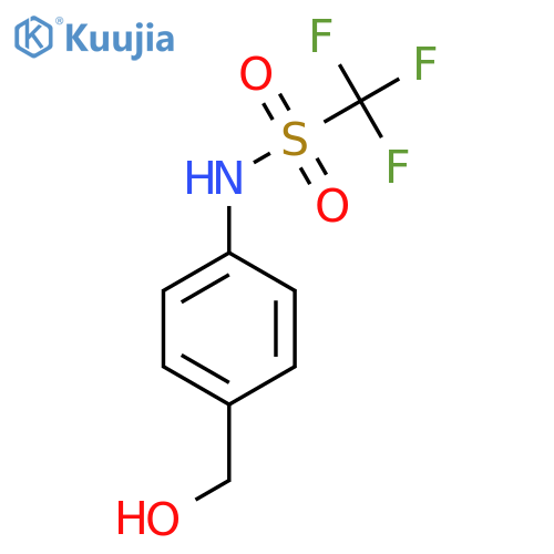 1,1,1-Trifluoro-N-[-4-(hydroxymethyl)phenyl]-methanesulfonamide structure