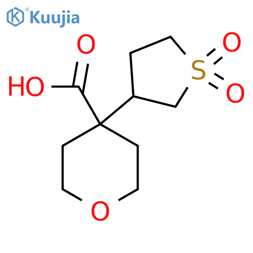 4-(1,1-dioxo-1lambda6-thiolan-3-yl)oxane-4-carboxylic acid structure