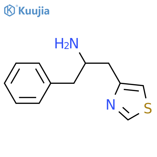 1-phenyl-3-(1,3-thiazol-4-yl)propan-2-amine structure