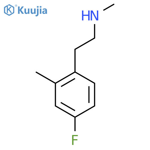 2-(4-fluoro-2-methylphenyl)ethyl(methyl)amine structure