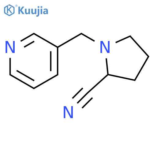 1-(pyridin-3-ylmethyl)pyrrolidine-2-carbonitrile structure