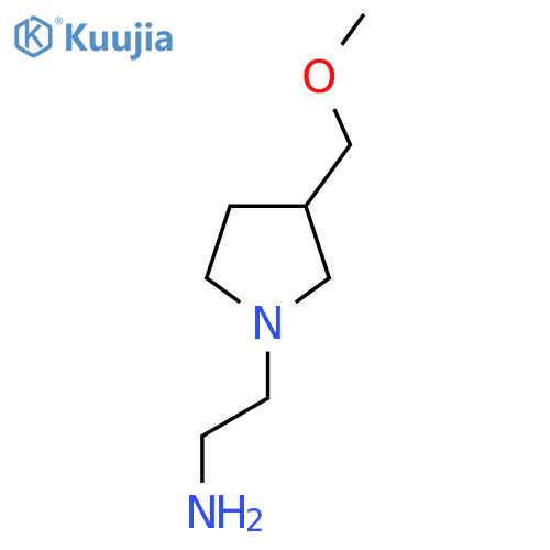 2-(3-Methoxymethyl-pyrrolidin-1-yl)-ethylamine structure