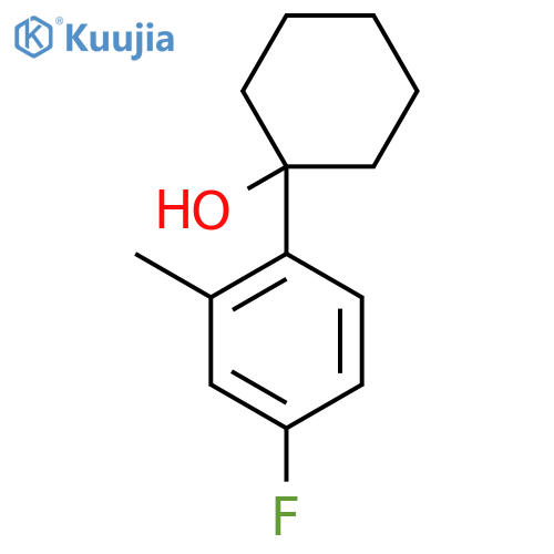 1-(4-Fluoro-2-methylphenyl)cyclohexanol structure