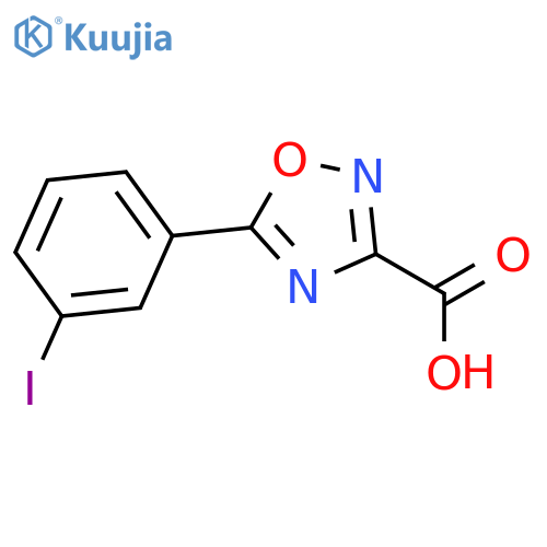 5-(3-iodophenyl)-1,2,4-oxadiazole-3-carboxylic acid structure