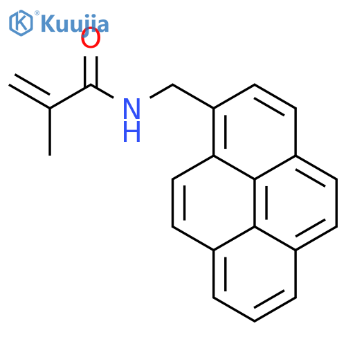 2-Propenamide, 2-methyl-N-(1-pyrenylmethyl)- structure