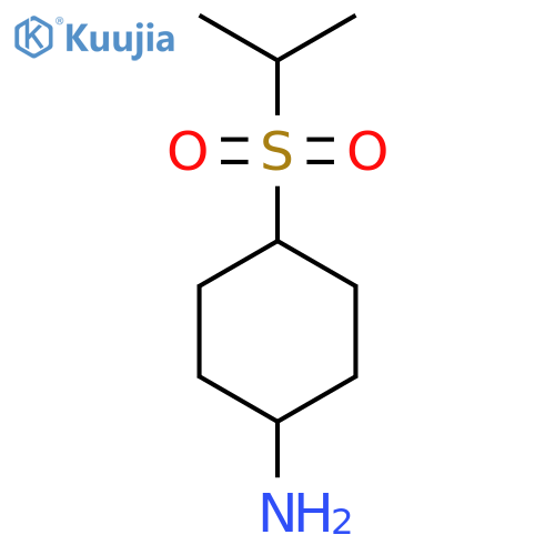 Cyclohexanamine, 4-[(1-methylethyl)sulfonyl]- structure