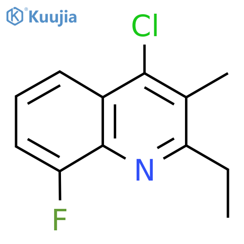 4-Chloro-2-ethyl-8-fluoro-3-methylquinoline structure