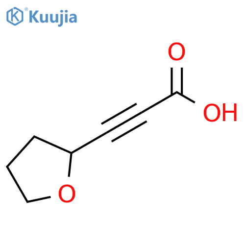 3-(oxolan-2-yl)prop-2-ynoic acid structure