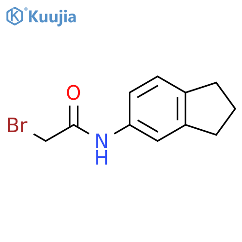 Acetamide, 2-bromo-N-(2,3-dihydro-1H-inden-5-yl)- structure