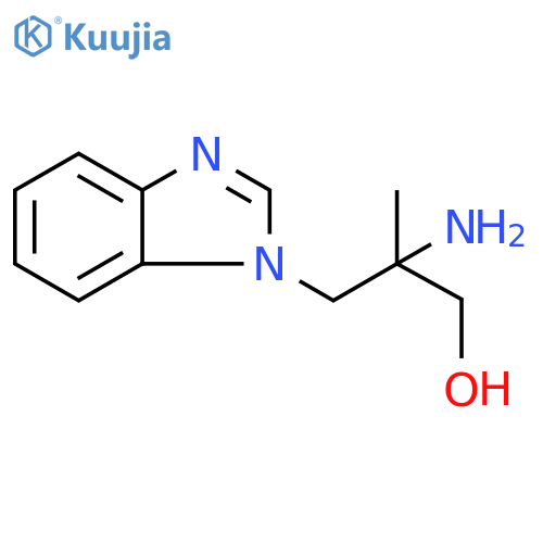 1H-Benzimidazole-1-propanol, β-amino-β-methyl- structure