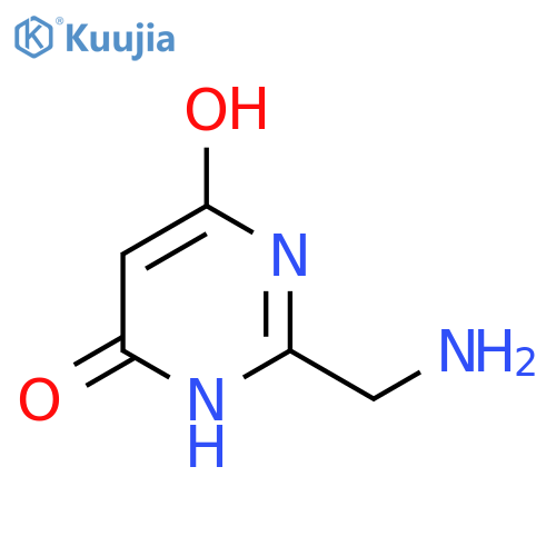 2-(aminomethyl)-6-hydroxy-3,4-dihydropyrimidin-4-one structure