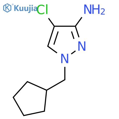 4-chloro-1-(cyclopentylmethyl)-1H-pyrazol-3-amine structure