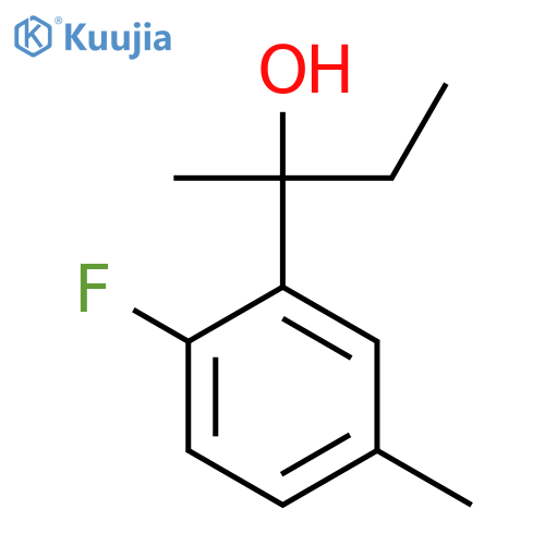 2-(2-Fluoro-5-methylphenyl)butan-2-ol structure