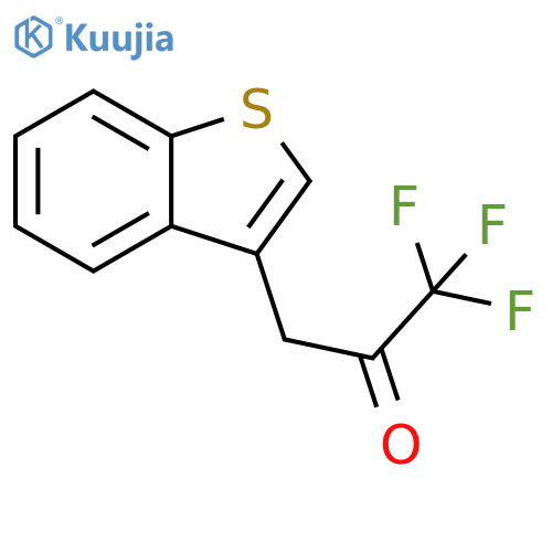 3-(1-benzothiophen-3-yl)-1,1,1-trifluoropropan-2-one structure