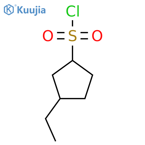 3-ethylcyclopentane-1-sulfonyl chloride structure