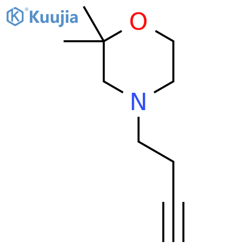 4-(But-3-yn-1-yl)-2,2-dimethylmorpholine structure